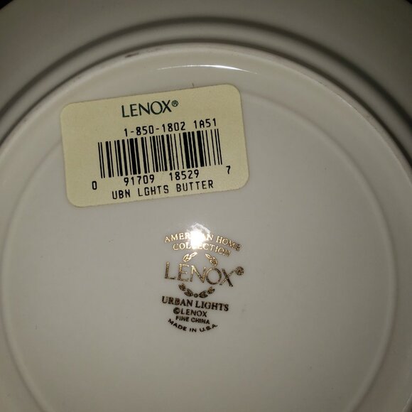 Lenox Urban Lights 4 Pieces, Cup & Saucer, Bread and Salad Plate NEW - Picture 3 of 3